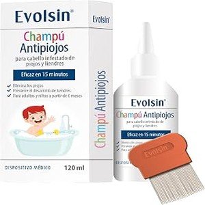 Champú antipiojos con peine